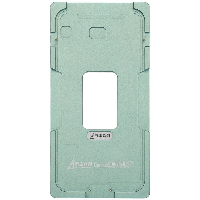 XHZC Aufbereitungs-Federform (nur Glas) Metall-Positionierform für iPhone 13
