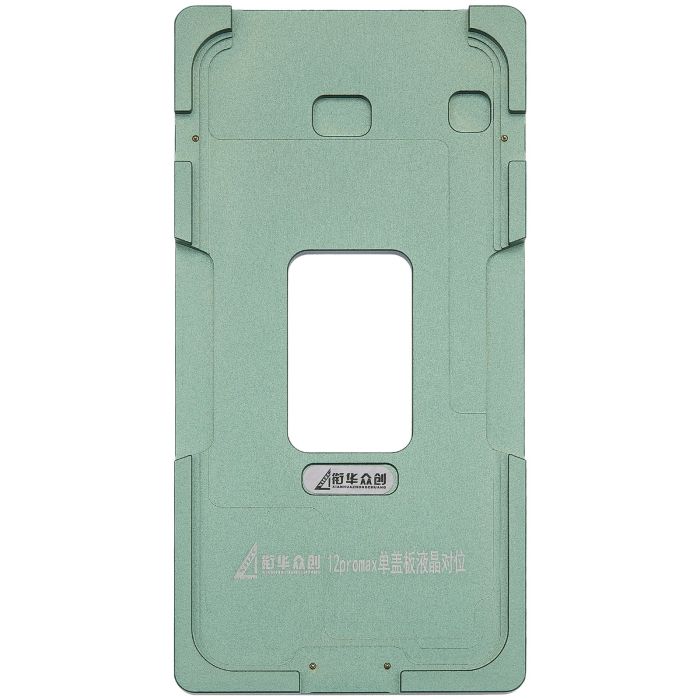 XHZC Aufbereitungs-Federform (nur Glas) Metall-Positionierform für iPhone 12