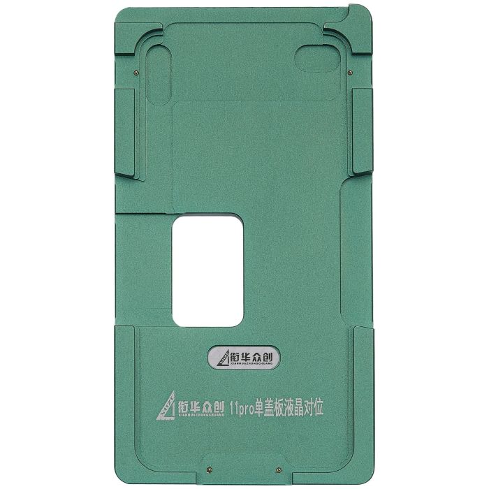 XHZC Aufbereitungs-Federform (nur Glas) Metall-Positionierform für iPhone 11 Pro