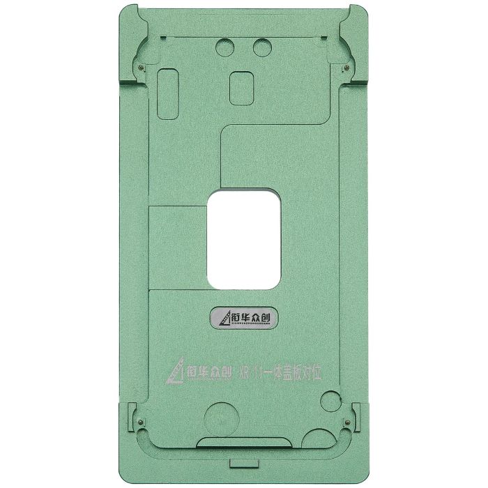XHZC Aufbereitungs-Federform (nur Glas) Metall-Positionierform für iPhone XR/ 11