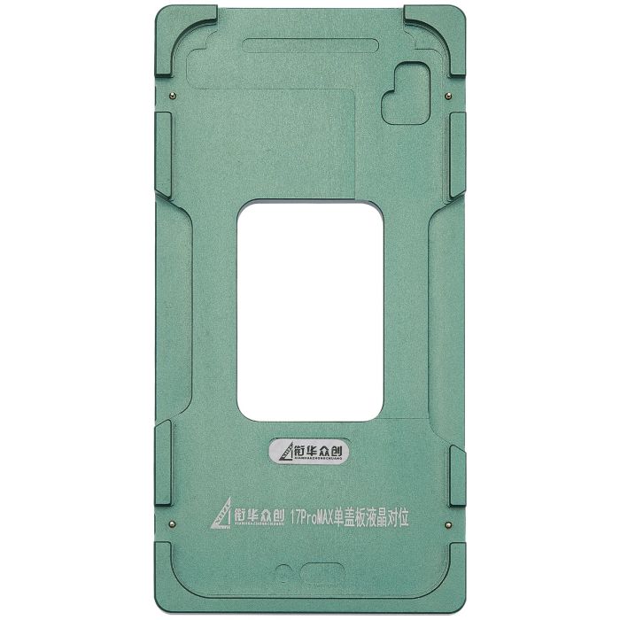 Aufbereitungs-Federform (nur Glas) Metall-Positionierform für iPhone 17 Pro Max