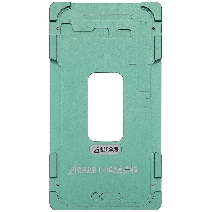 Aufbereitungs-Federform (nur Glas) Metall-Positionierform für iPhone 15/ 16