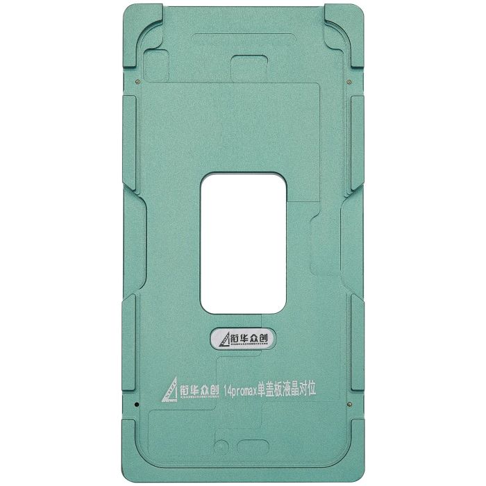 Aufbereitungs-Federform (nur Glas) Metall-Positionierform für iPhone 14 Pro Max