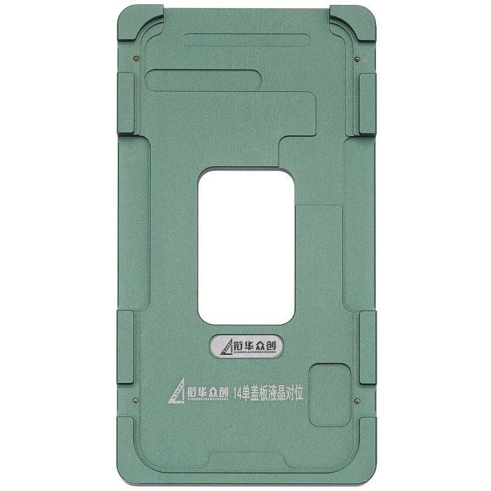 XHZC Aufbereitungs-Federform (nur Glas) Metall-Positionierform für iPhone 14