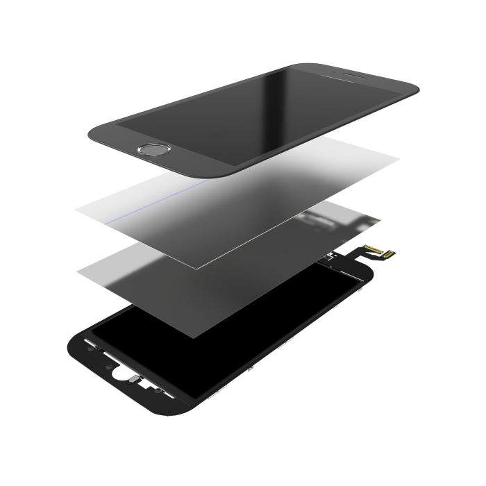 4in1 (Frontglas + Rahmen + Polarizer + OCA vormontiert) für iPhone 6 (2er Pack)
