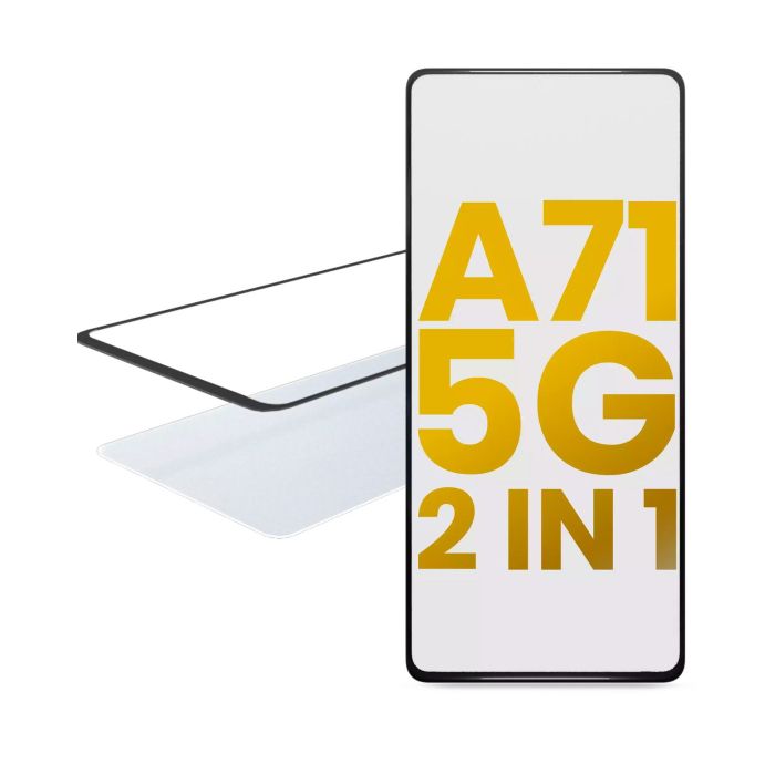 2 in 1 Frontglas mit OCA vormontiert für Samsung Galaxy A71 5G (A716/ 2020)