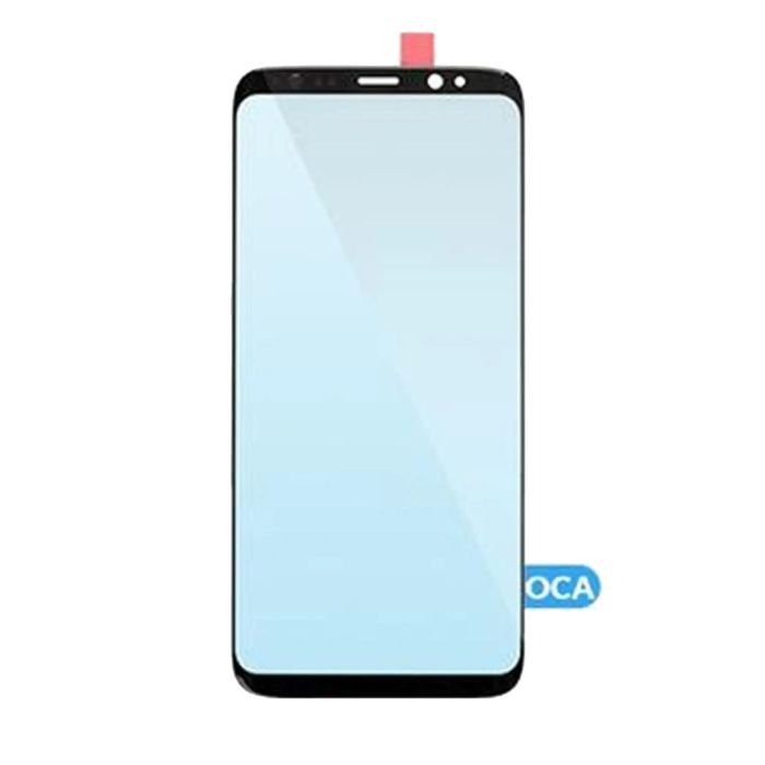 Frontglas mit OCA vormontiert für Samsung Galaxy S8 (Schwarz) (125 um)