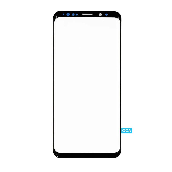 Frontglas mit OCA vormontiert für Samsung Galaxy S9 Plus (Schwarz) (125 um)