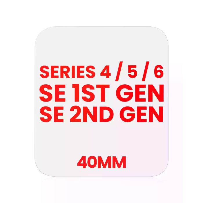 OCA für Watch Series 4 / 5 / SE 1. und 2. Gen / Series 6 (40 mm) (10er Pack)