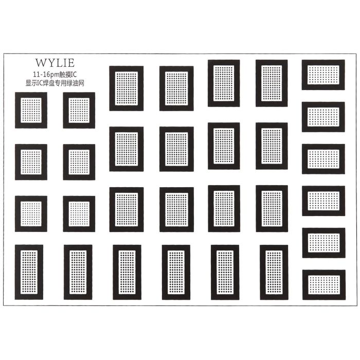 Touch-/Display-IC Grünöl-Gitter für iPhone 11 bis 16 Pro Max