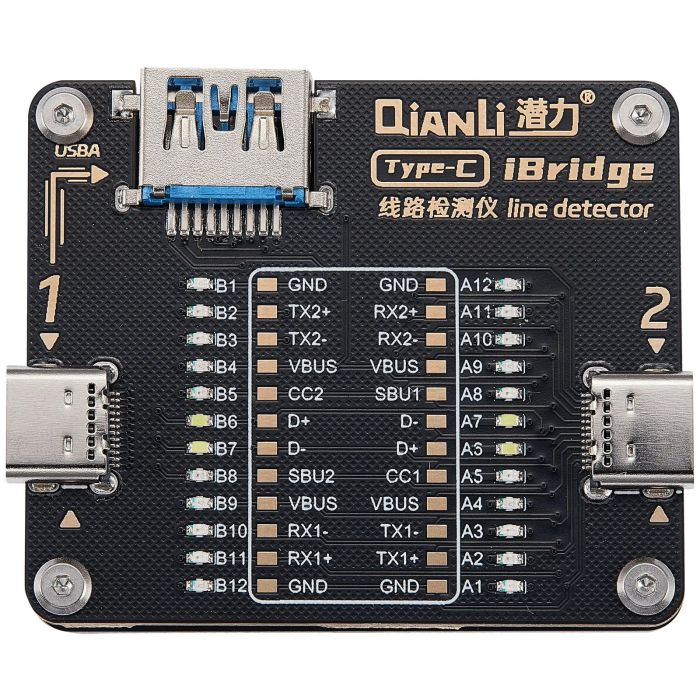 iBridge Type-C iPhone Kabel Circuit Tester (Halterungs C to C & C to A)(Qianli)