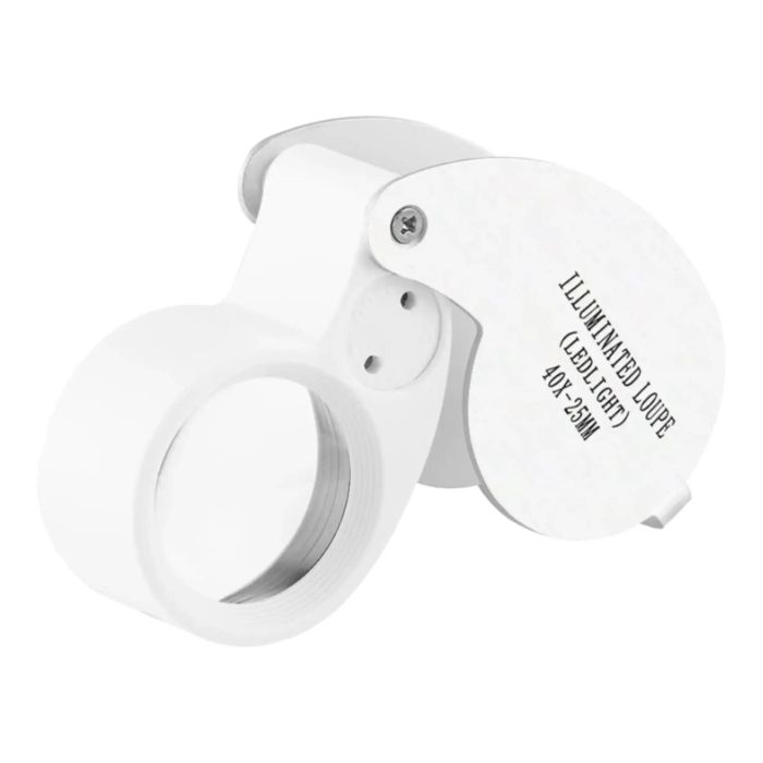LED Licht 6-Shaped Magnifier Illuminated Loupe (40X25mm)