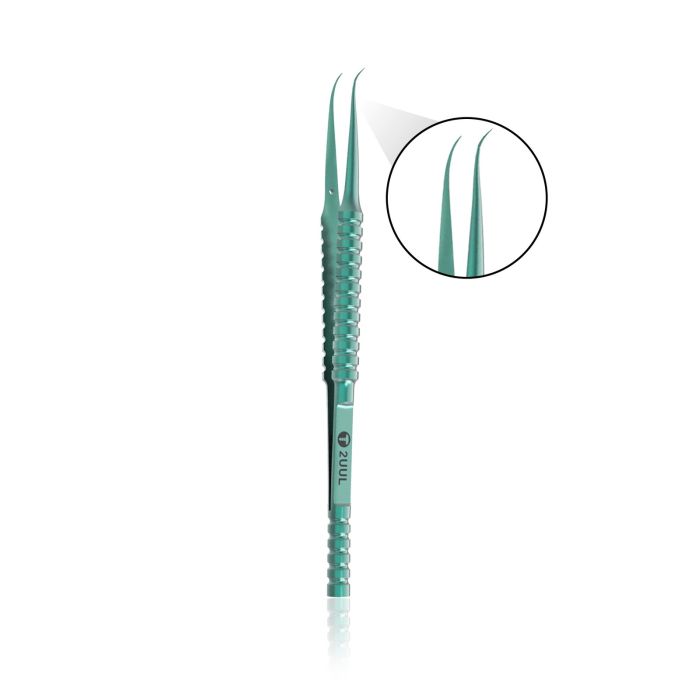 Titanium Alloy Ultraprecise Tweezer Ti02 Curved Head (2UUL)