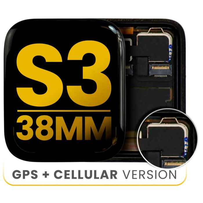 OLED Display Einheit für Apple Watch Series 3 (38MM) (GPS & Cellular-Version)