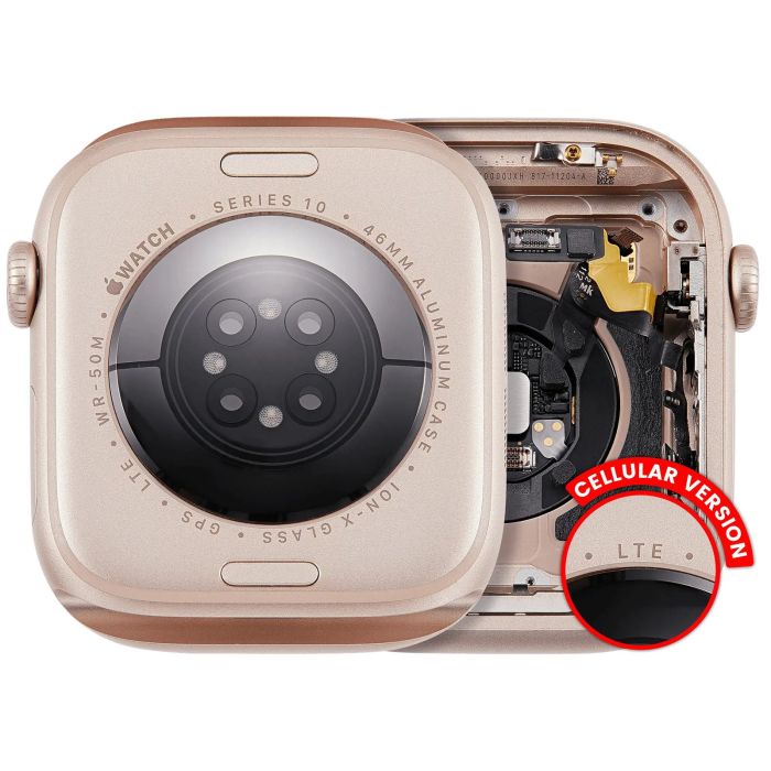 Gehäuse Assembly für Apple Watch Series 10 (46MM) (LTE-Version) (Titan/ Gold)
