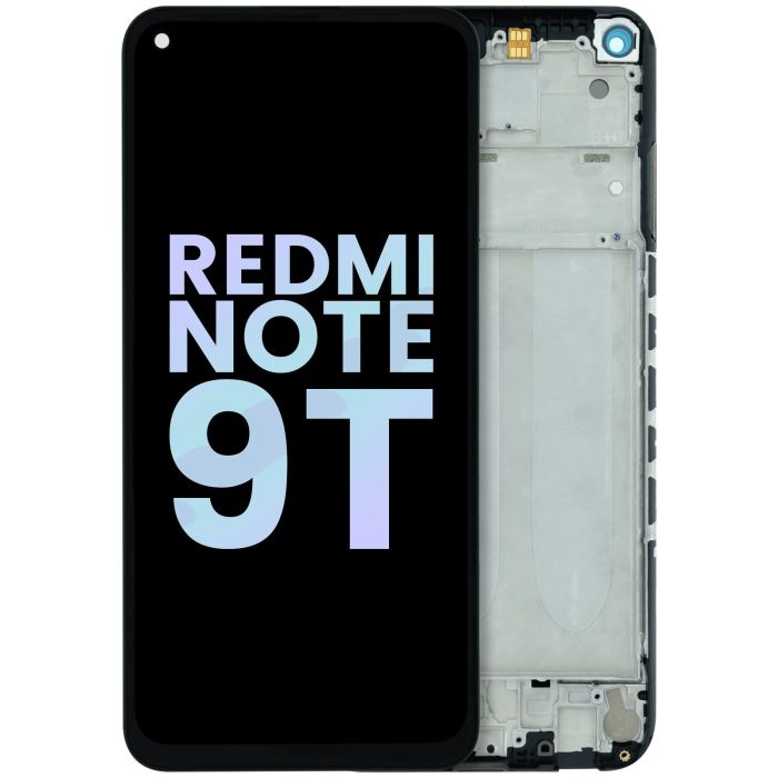 LCD Display Einheit mit Rahmen für Xiaomi Redmi Note 9T (Original) (alle Farben)