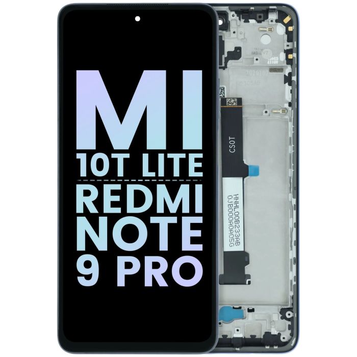 LCD Display mit Rahmen für Xiaomi Mi 10T Lite/ Redmi Note 9 Pro 5G (Original)