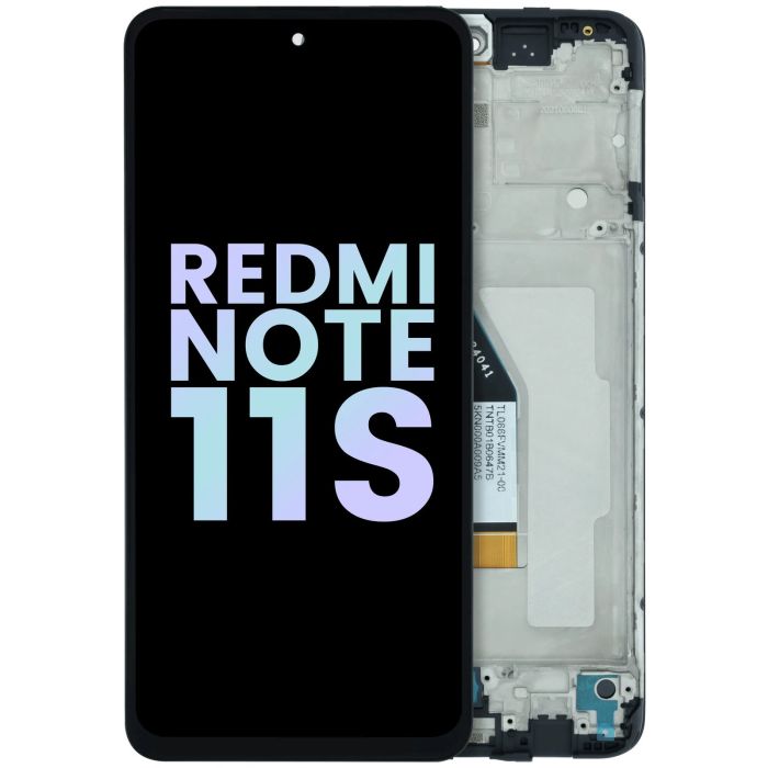OLED Display mit Rahmen für Xiaomi Redmi Note 11S 5G/ Note 11T 5G/ Poco M4 Pro