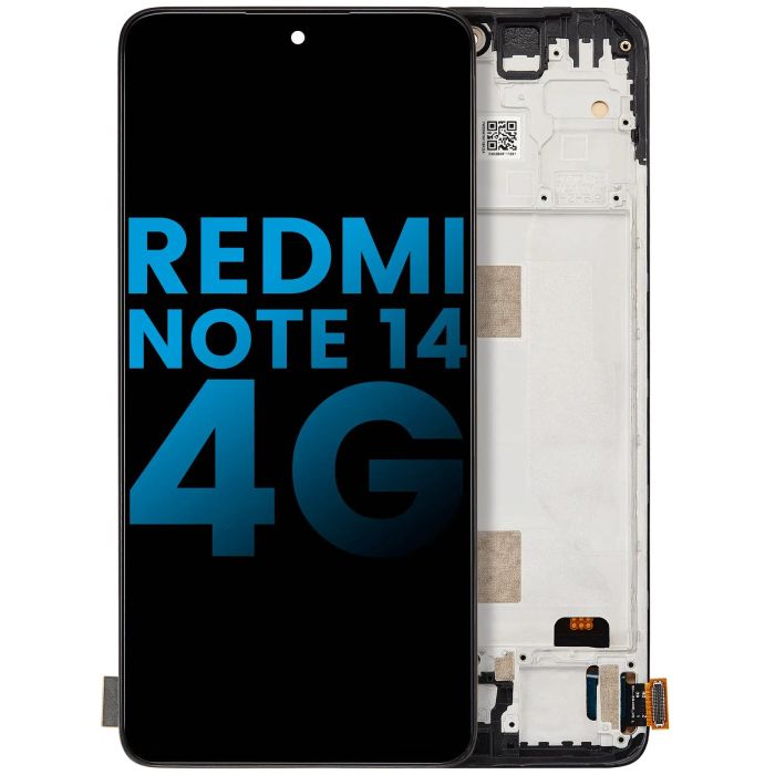 LCD Display mit Rahmen für Xiaomi Redmi Note 14 4G (Aftermarket Incell)