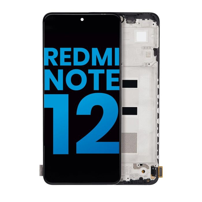 LCD Display mit Rahmen für Xiaomi Redmi Note 12 4G (Aftermarket Incell)