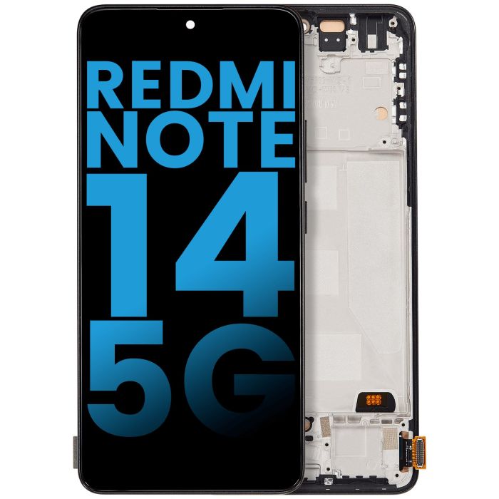OLED Display mit Rahmen für Xiaomi Redmi Note 14 5G (Aftermarket Incell)