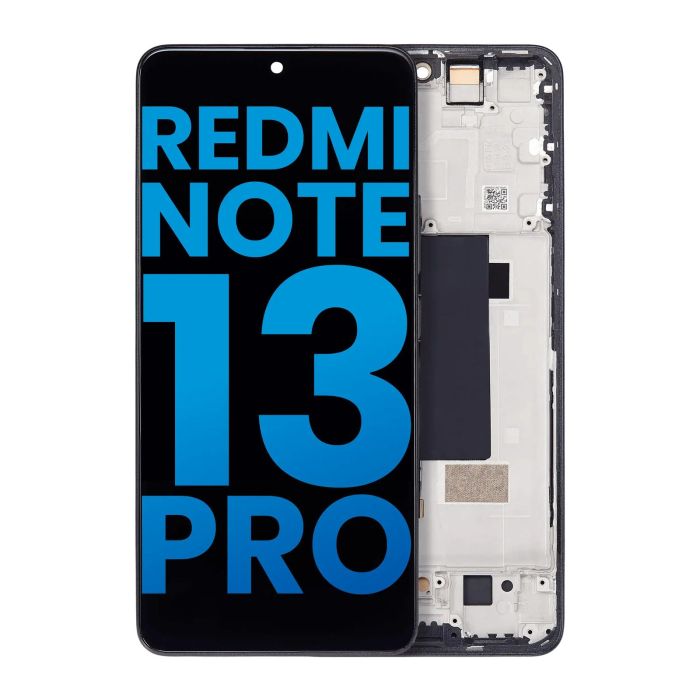 LCD Display mit Rahmen für Xiaomi Redmi Note 13 Pro 5G (Aftermarket Incell)