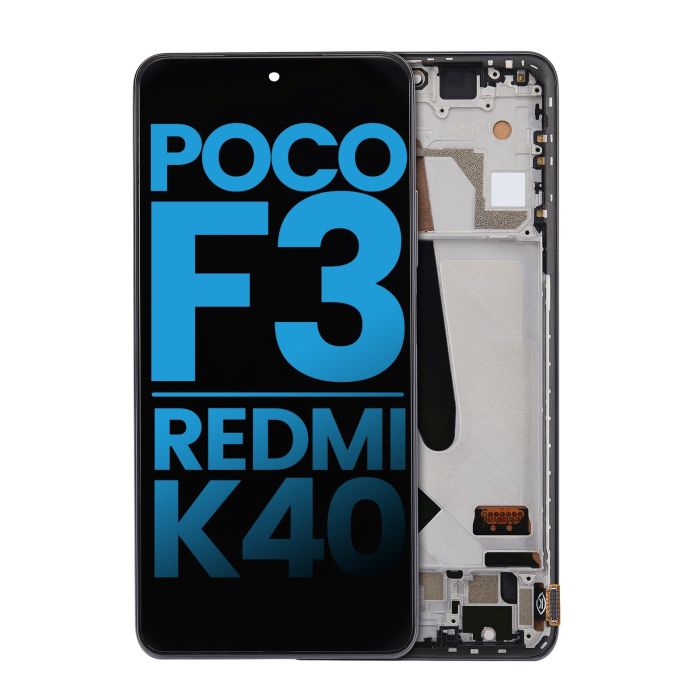 LCD Display mit Rahmen für Xiaomi Poco F3/ Redmi K40/ Redmi K40 Pro Nr.3