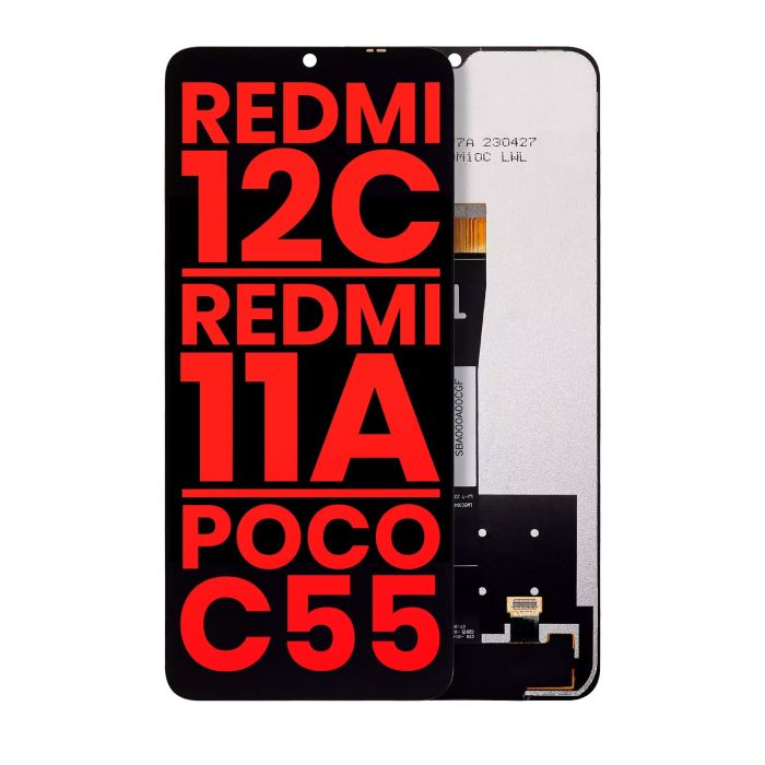 LCD Display ohne Rahmen für Xiaomi Redmi 12C/ Redmi 11A/ Poco C55 (alle Farben)