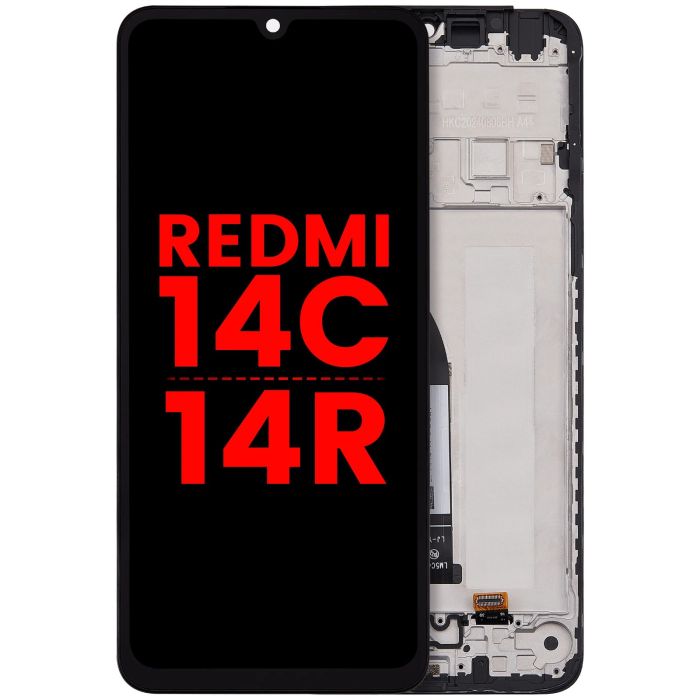 LCD Display mit Rahmen für Xiaomi Redmi 14C 5G/ Redmi 14R (alle Farben)