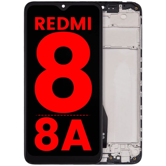 LCD Display mit Rahmen für Xiaomi Redmi 8/ 8A (Aftermarket Plus) (alle Farben)