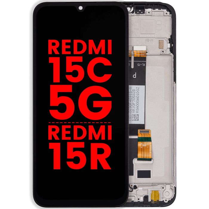 LCD Display mit Rahmen für Xiaomi Redmi 15C 5G/ Redmi 15R (alle Farben)