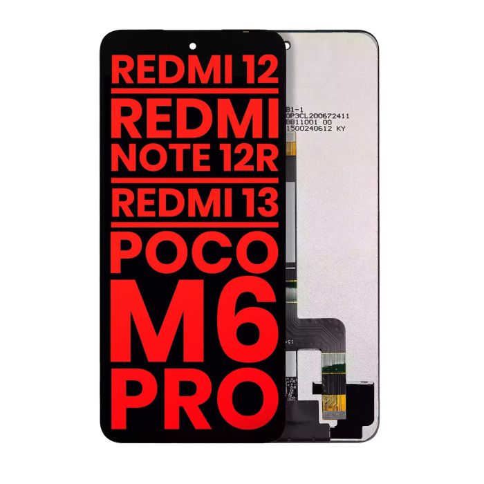 LCD Display ohne Rahmen für Xiaomi Redmi 12/ Redmi Note 12R/ Redmi 13 4G/ Redmi