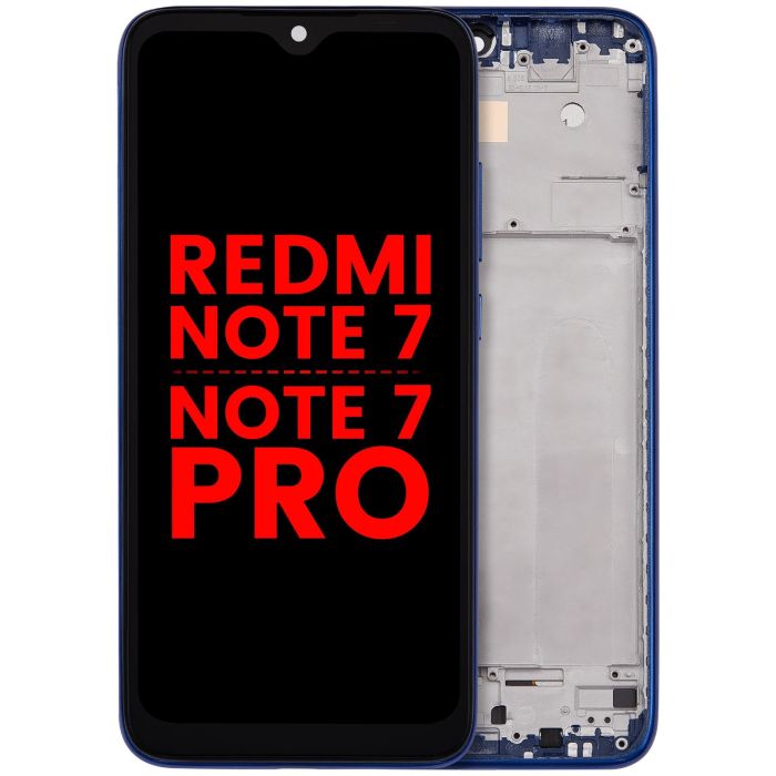 LCD Display mit Rahmen für Xiaomi Redmi Note 7/ 7 Pro (Neptune Blue)