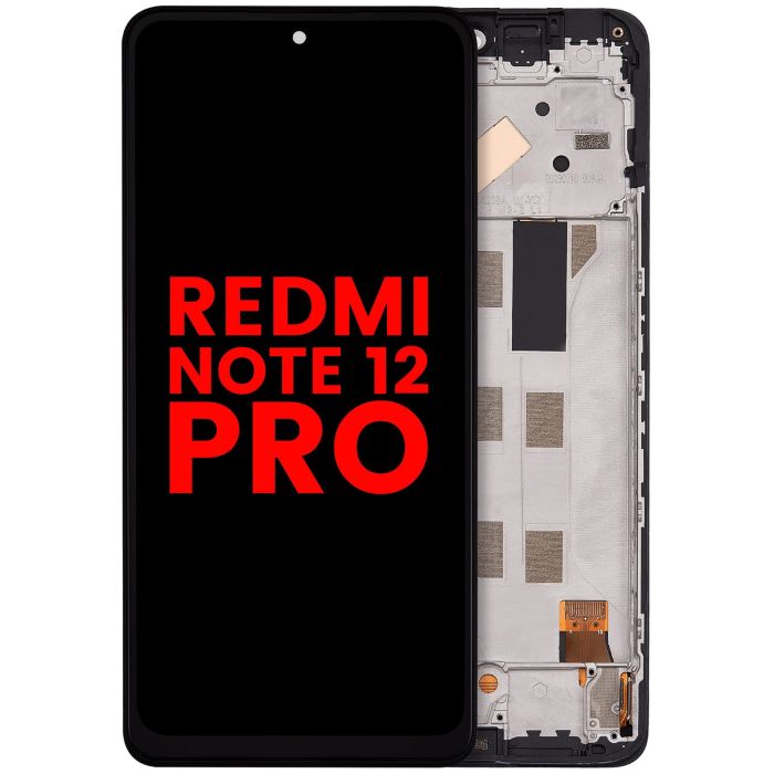 OLED Display mit Rahmen für Xiaomi Redmi Note 12 Pro 4G (alle Farben)