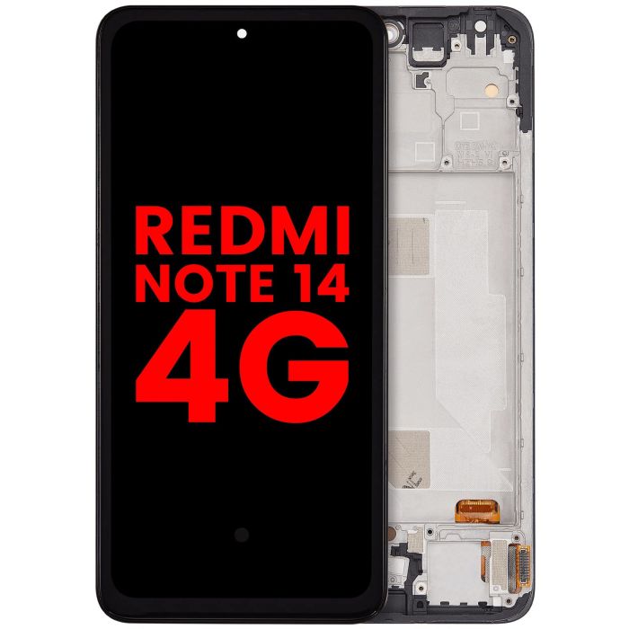 OLED Display mit Rahmen für Xiaomi Redmi Note 14 4G (EU Version) (alle Farben)