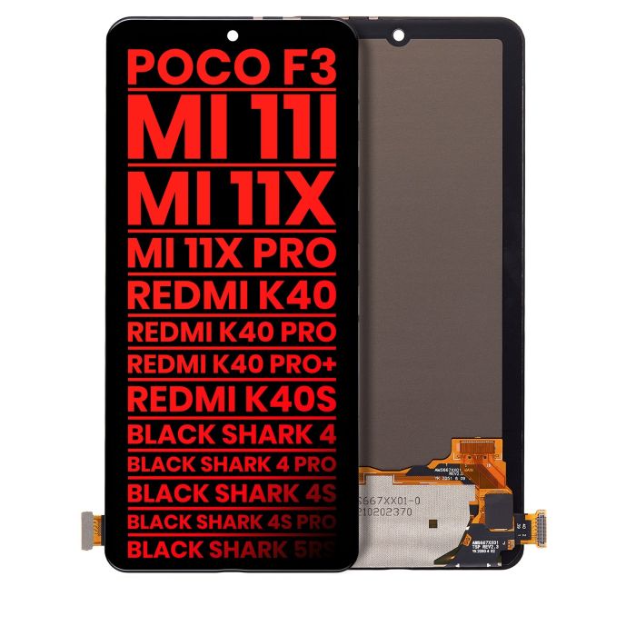 OLED Display ohne Rahmen für Xiaomi Poco F3/ MI 11i/ MI 11X/ MI 11X Pro/ Redmi