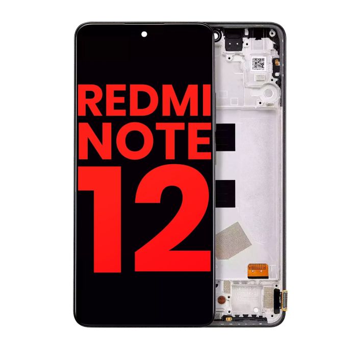 OLED Display mit Rahmen für Xiaomi Redmi Note 12 4G (alle Farben)