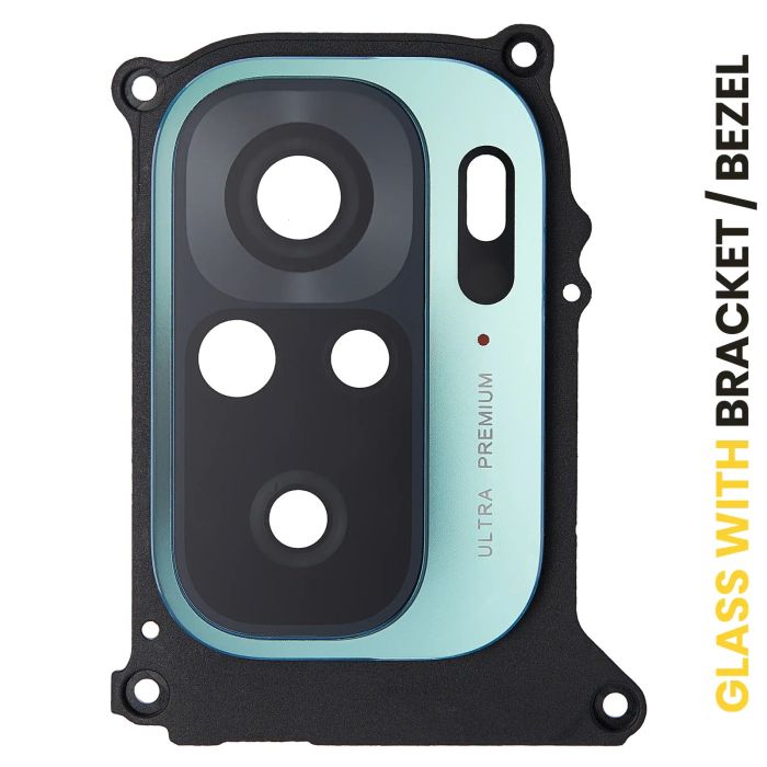 Rückkamera-Linse mit Halterung/ Rahmen für Xiaomi Redmi Note 10 (Aqua Green)