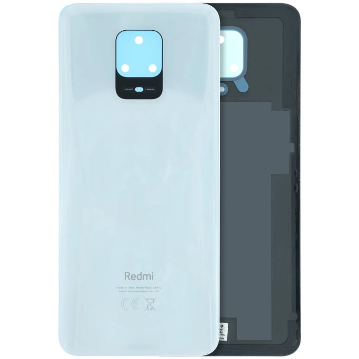 Rückglas ohne Kameralinse für Xiaomi Redmi Note 9s (Original) (Weiß)