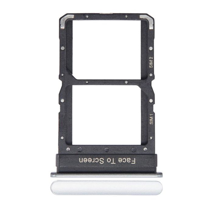 SIM-Kartenschacht Dual für Xiaomi Poco X3 GT (Wolkenweiß)