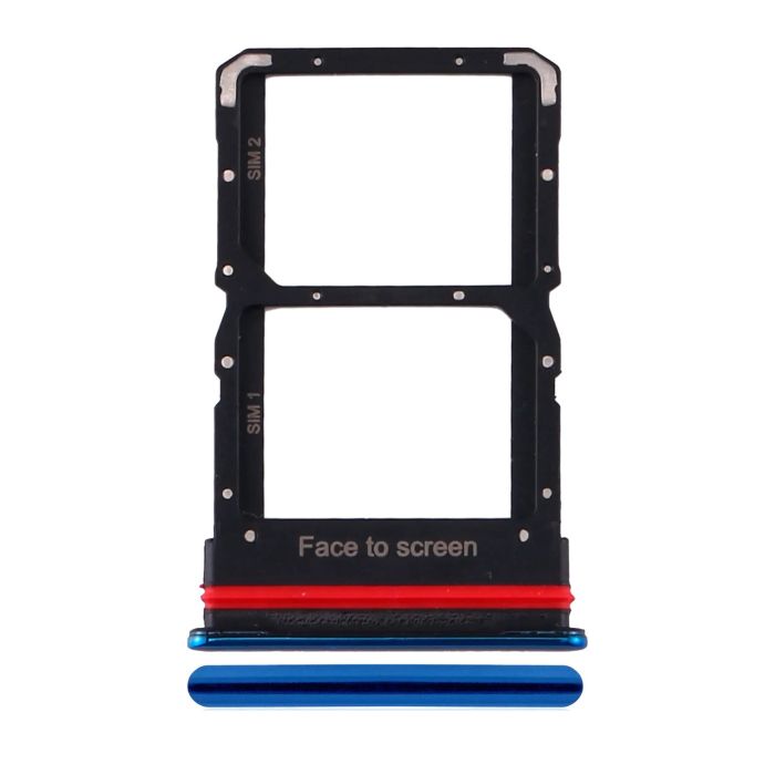 SIM-Kartenschacht Dual für Xiaomi Mi 10 Lite 5G (Aurora Blue)