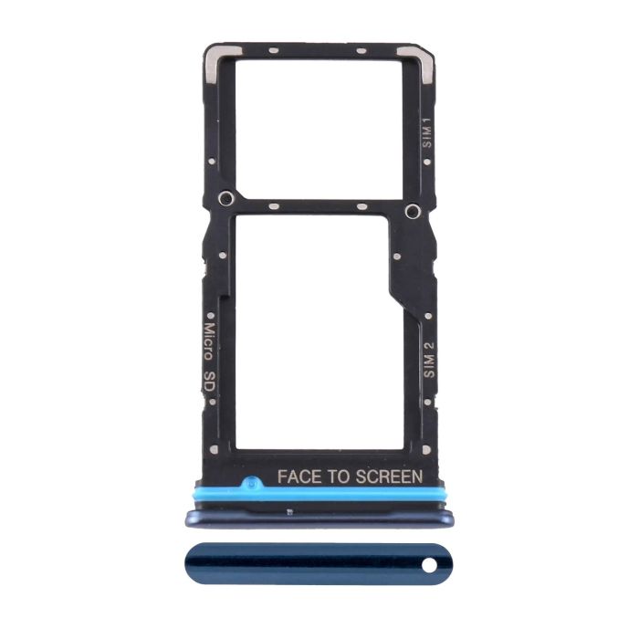 SIM-Kartenschacht Dual für Xiaomi Mi 10T Lite 5G/ Note 9 Pro 5G (Blau)