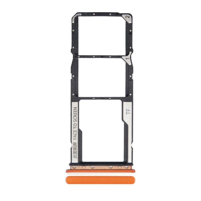 SIM-Kartenschacht Dual für Xiaomi Redmi 9C/ 9A (Orange)