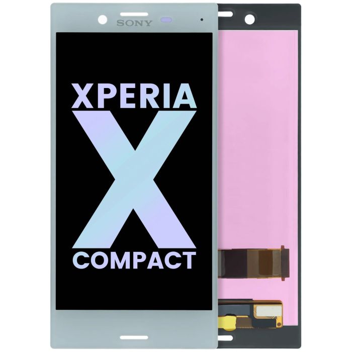 LCD Display Einheit ohne Rahmen für Sony Xperia X Compact (Original) (Weiß)