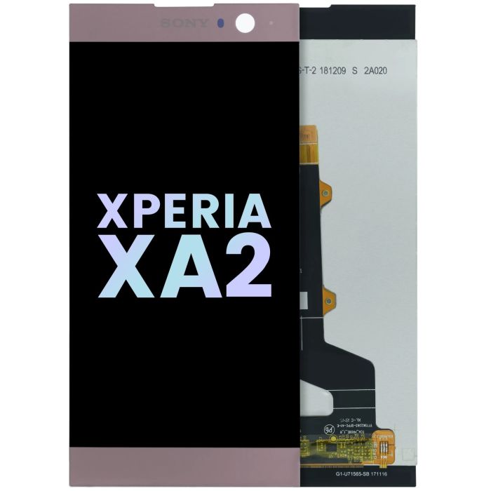LCD Display Einheit ohne Rahmen für Sony Xperia XA2 (Original) (Pink)