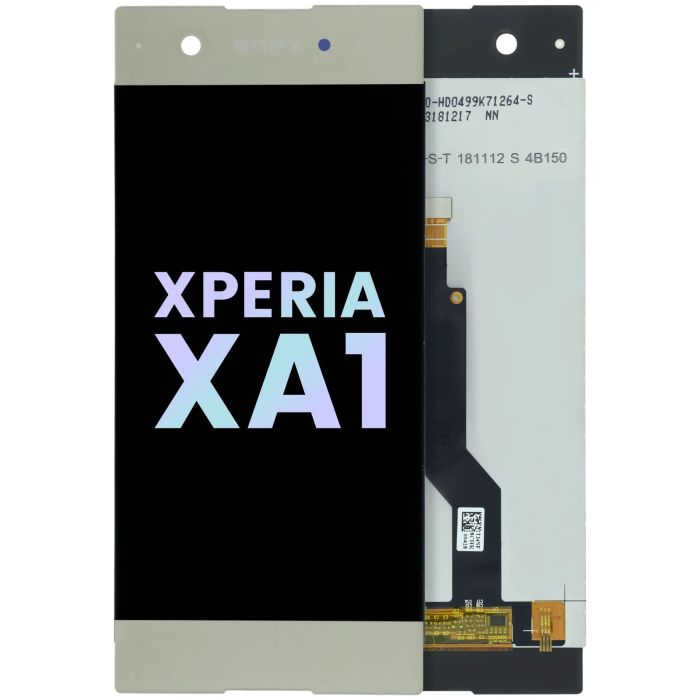 LCD Display Einheit ohne Rahmen für Sony Xperia XA1 (Original) (Gold)