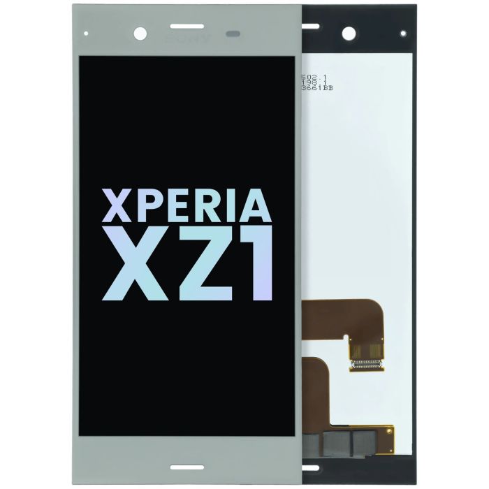 LCD Display Einheit ohne Rahmen für Sony Xperia XZ1 (Original) (Warm Silver)