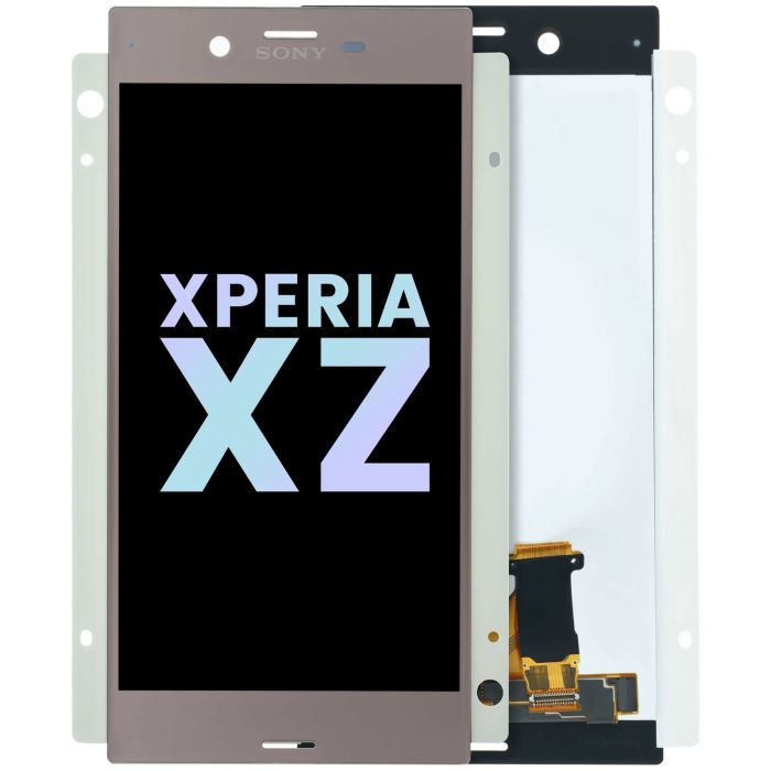 LCD ohne Rahmen für Sony Xperia XZ (Original) (Pink)