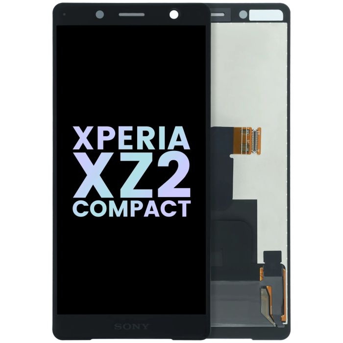 LCD Display Einheit ohne Rahmen für Sony Xperia XZ2 Compact (Original) (Schwarz)