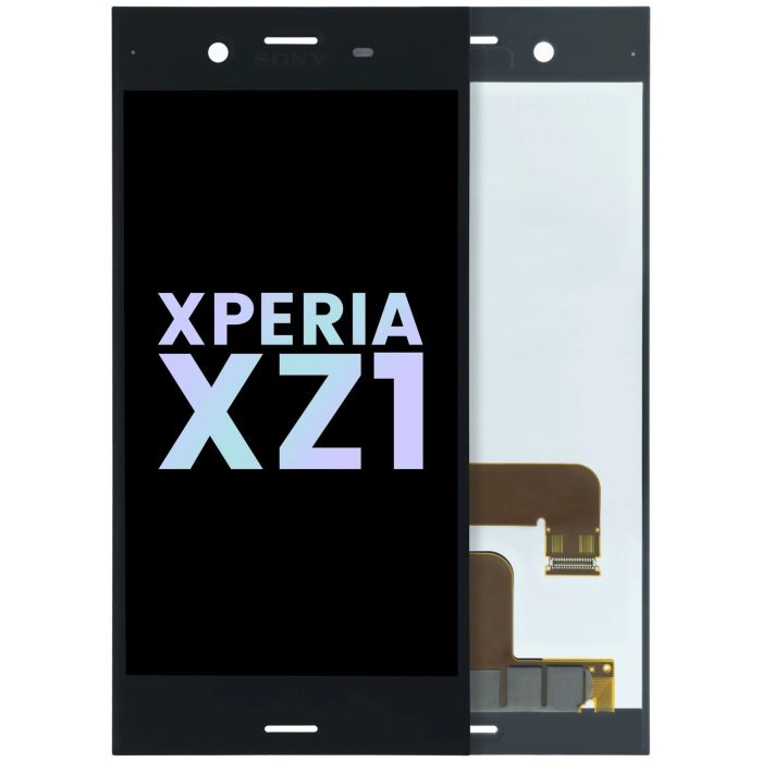 LCD Display Einheit ohne Rahmen für Sony Xperia XZ1 (Original) (Schwarz)